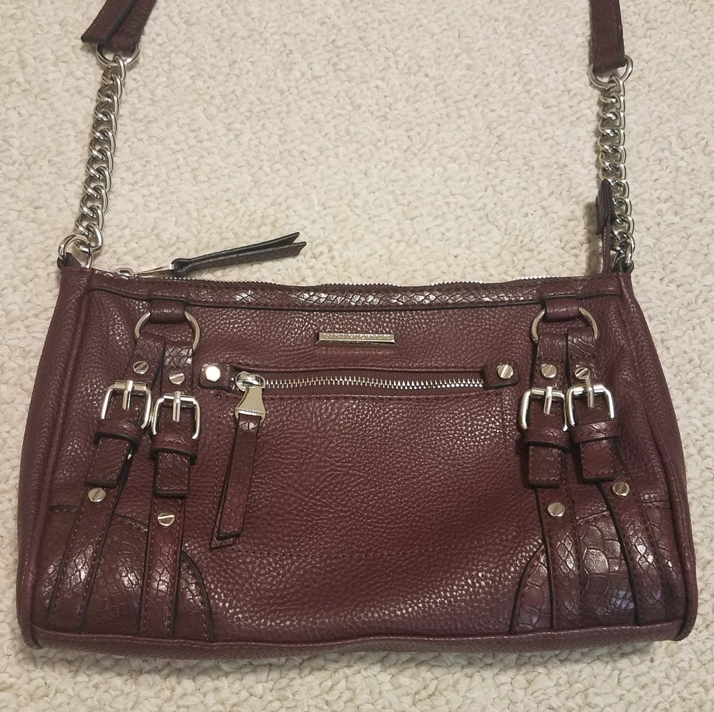 Dana Buchman Crossbody Burgundy Purse/Hand Bag - Picture 2 of 10